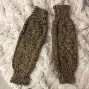 Cable Knit leg warmers